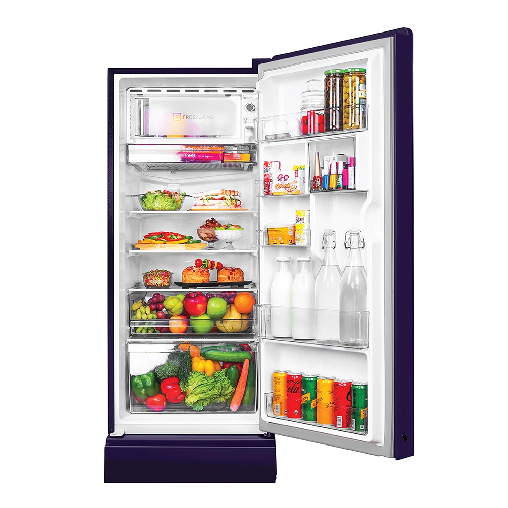 Haier 190L 5 Star Direct Cool Single Door Refrigerator with Toughened Glass Shelf - HRD-2105PMR-P